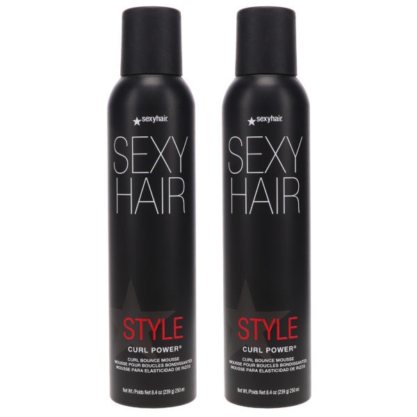 Sexy Hair Curly Sexy Hair Curl Power Curl Bounce Mousse 8.4 oz 2 Pack