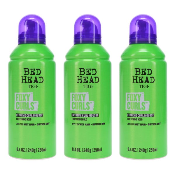 TIGI Bed Head Foxy Curls Extreme Curl Mousse 8.4 oz 3 Pack