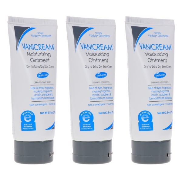 Vanicream Vaniply Ointment for Sensitive Skin 2.5 oz 3 Pack