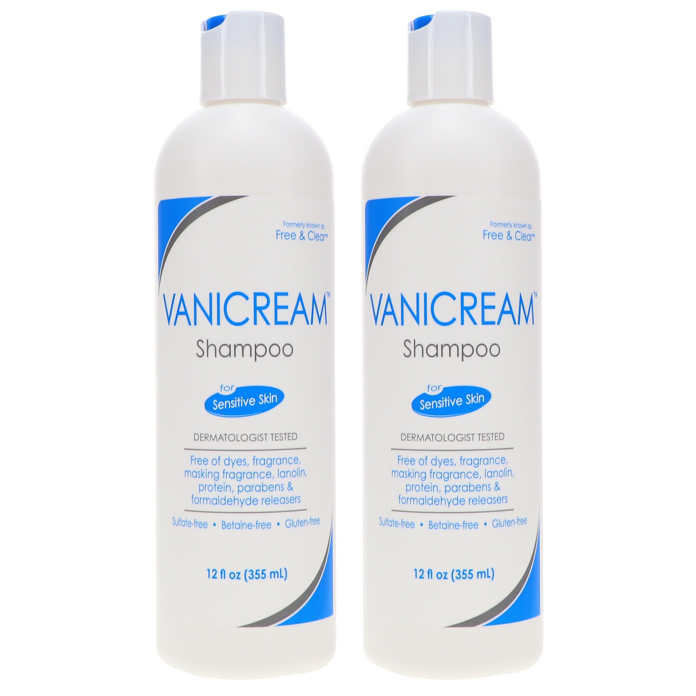Vanicream Free & Clear Shampoo 12 oz 2 Pack