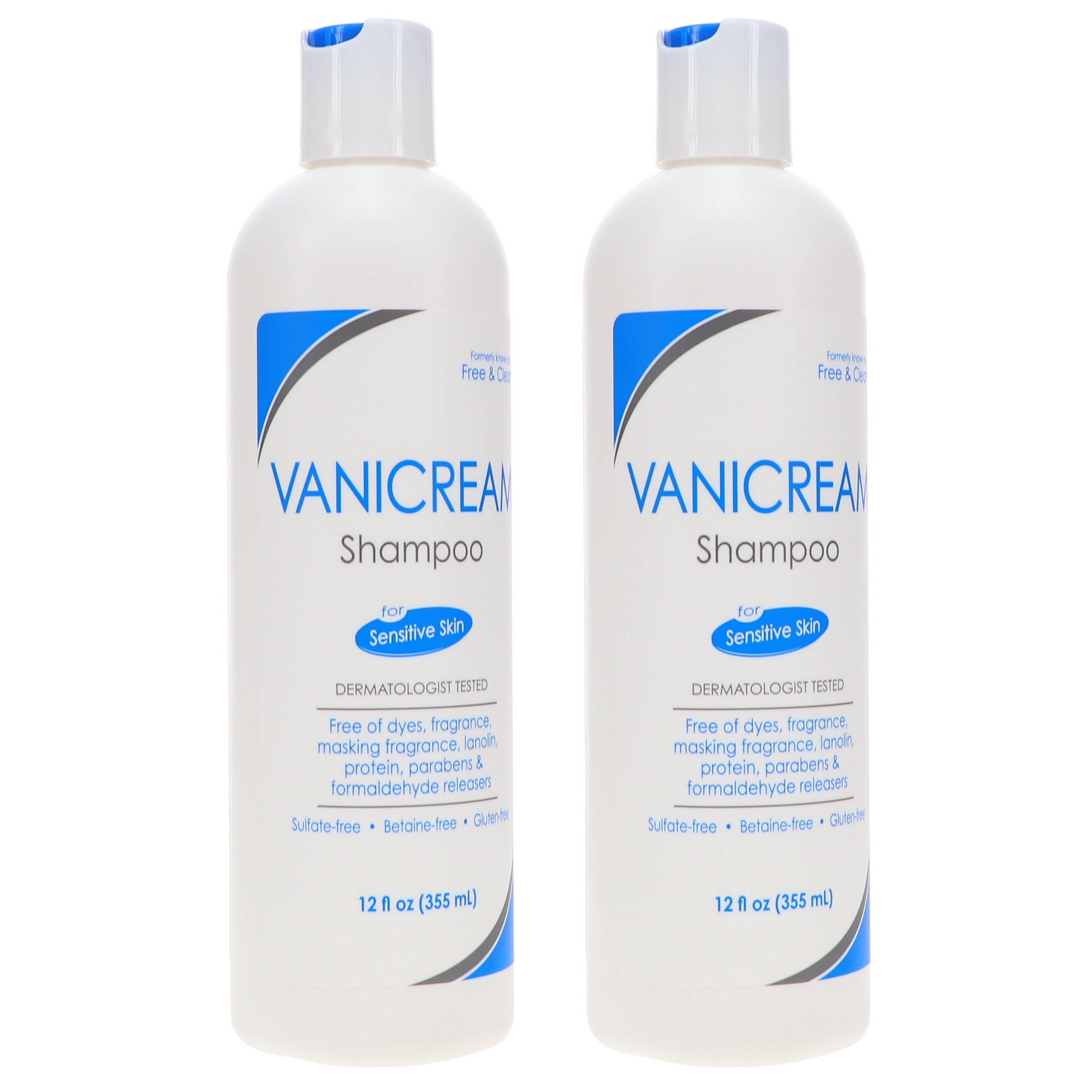 Vanicream Free & Clear Shampoo 12 oz 2 Pack