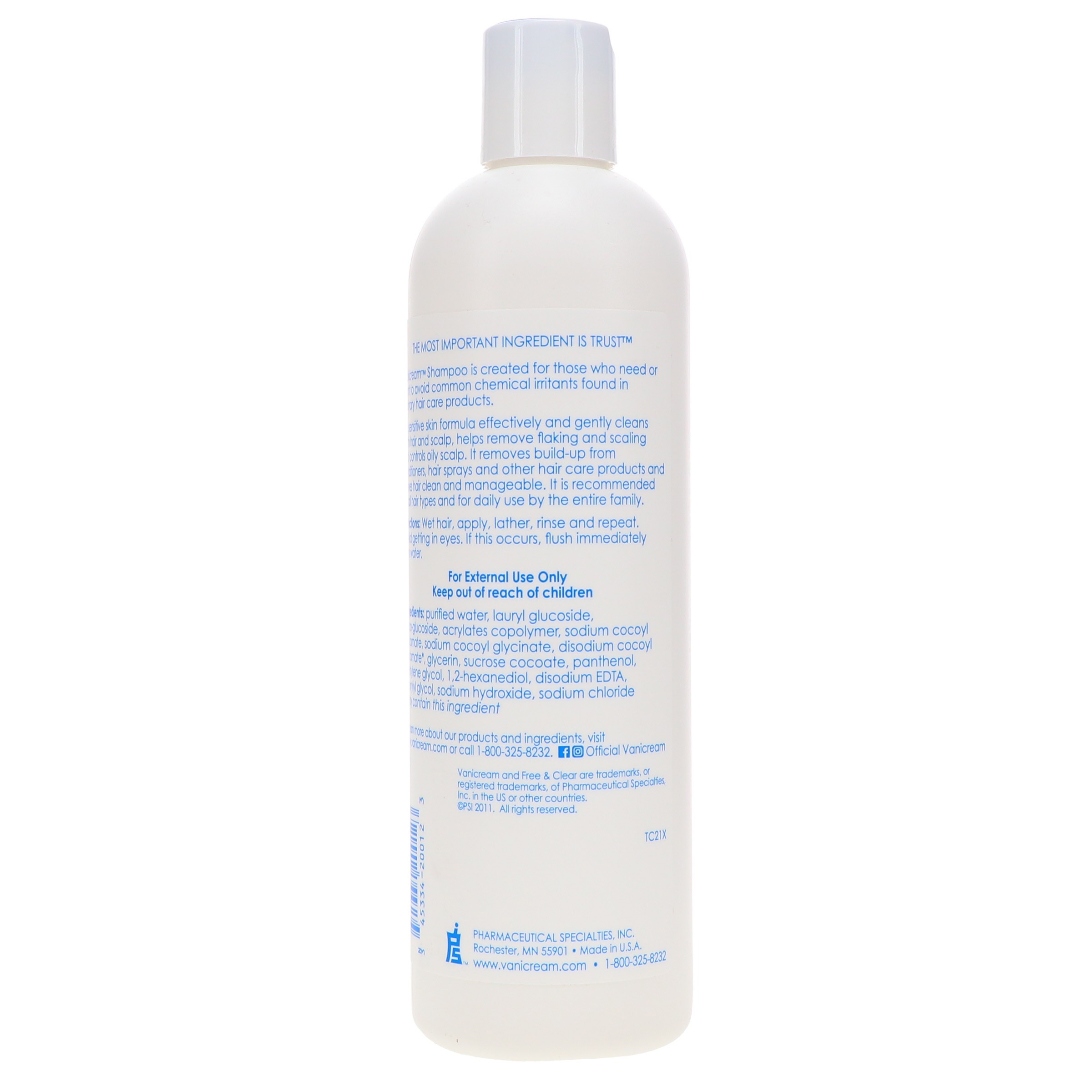 Vanicream Free & Clear Shampoo 12 oz 2 Pack