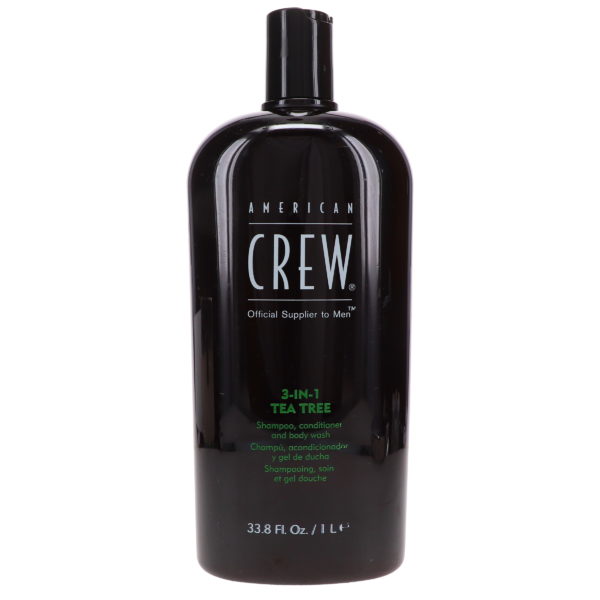 American Crew 3 In 1 Tea Tree Shampoo Conditioner and Body Wash 33.8 oz