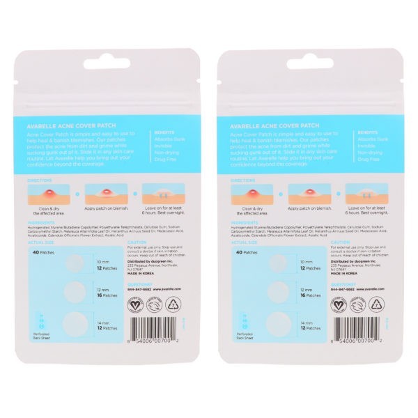 Avarelle Acne Cover Patch 40 ct 2 Pack