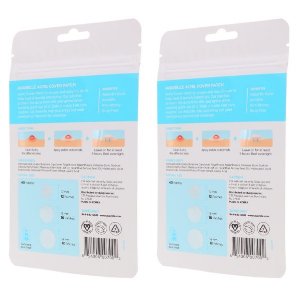 Avarelle Acne Cover Patch 40 ct 2 Pack