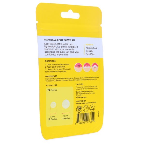 Avarelle Acne Spot Patch AM 24 Round Patches