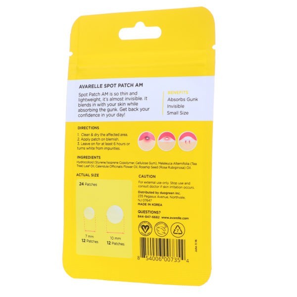 Avarelle Acne Spot Patch AM 24 Round Patches