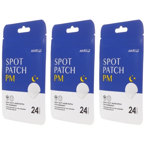 Avarelle Acne Spot Patch PM 24 Round Patches 3 Pack