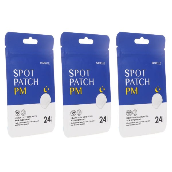 Avarelle Acne Spot Patch PM 24 Round Patches 3 Pack