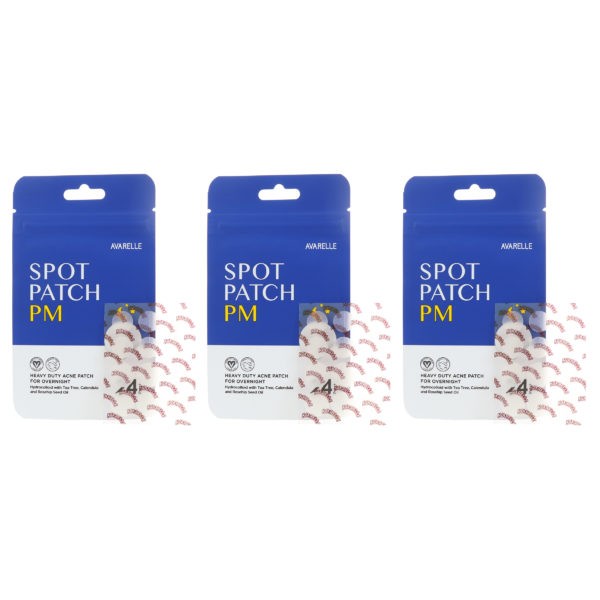 Avarelle Acne Spot Patch PM 24 Round Patches 3 Pack