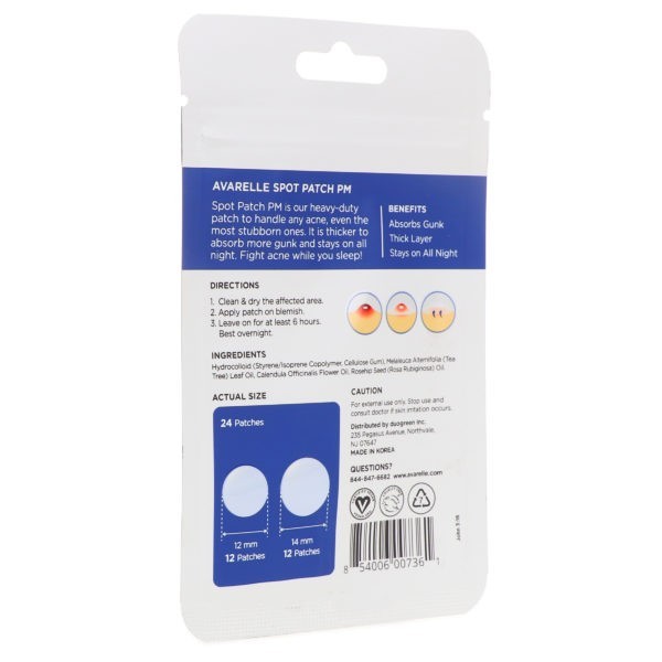 Avarelle Acne Spot Patch PM 24 Round Patches