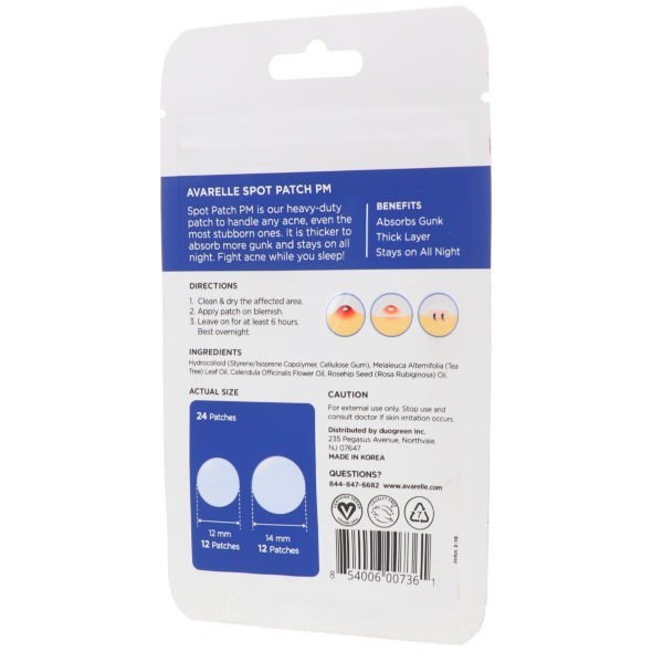 Avarelle Acne Spot Patch PM 24 Round Patches