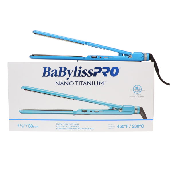 BaBylissPRO Nano Titanium Ultra-Thin Straightening Iron 1 1/2 Inch