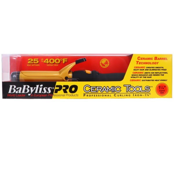 BaBylissPRO Ceramic Tools 1¼" Spring Curling Iron