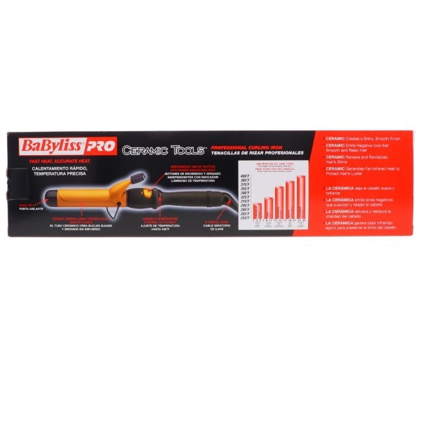 BaBylissPRO Ceramic Tools 1¼" Spring Curling Iron