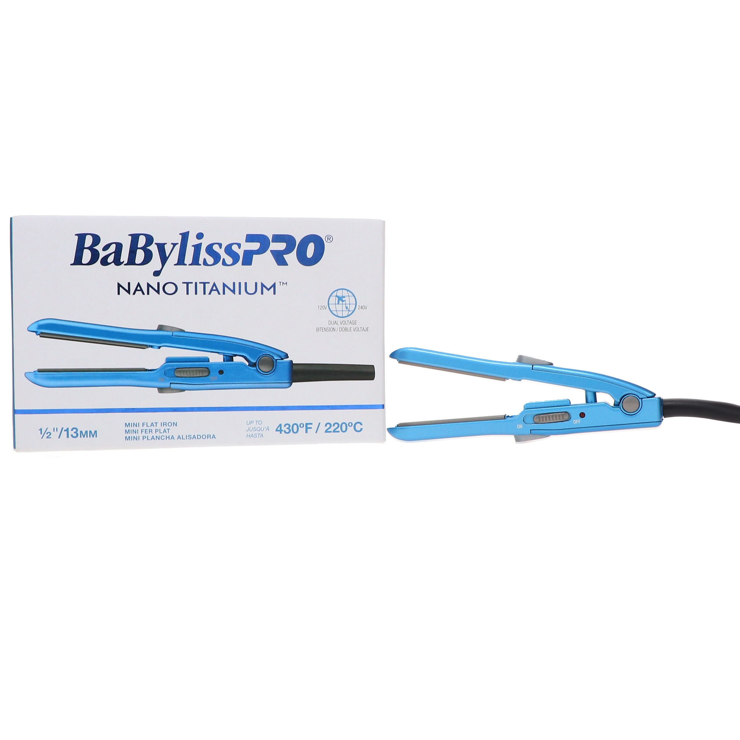 BaBylissPRO Nano Titanium 1/2" Mini Straightener