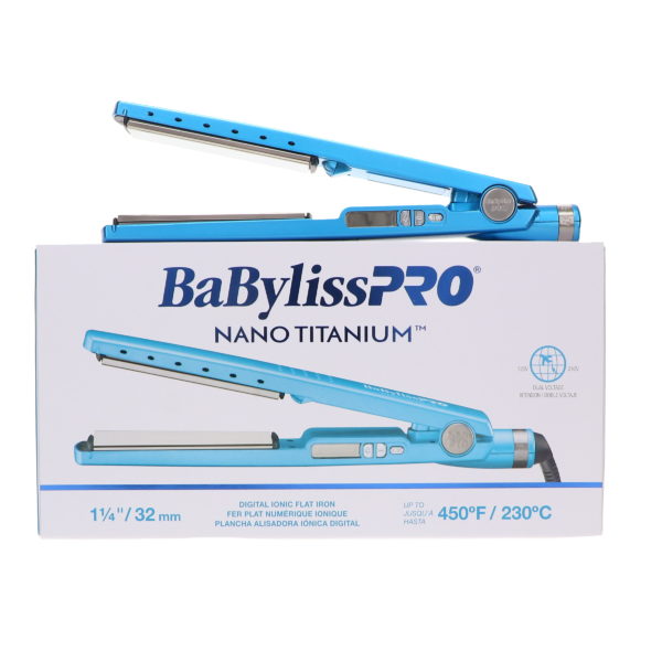 BaBylissPRO Nano Titanium Ultra-Thin Straightening Iron 1 1/4 Inch