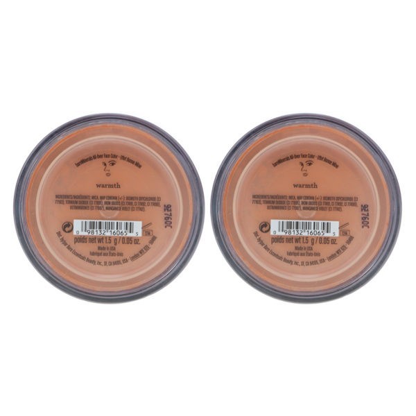 bareMinerals Warmth All Over Face Color Bronzer 0.05 oz 2 Pack