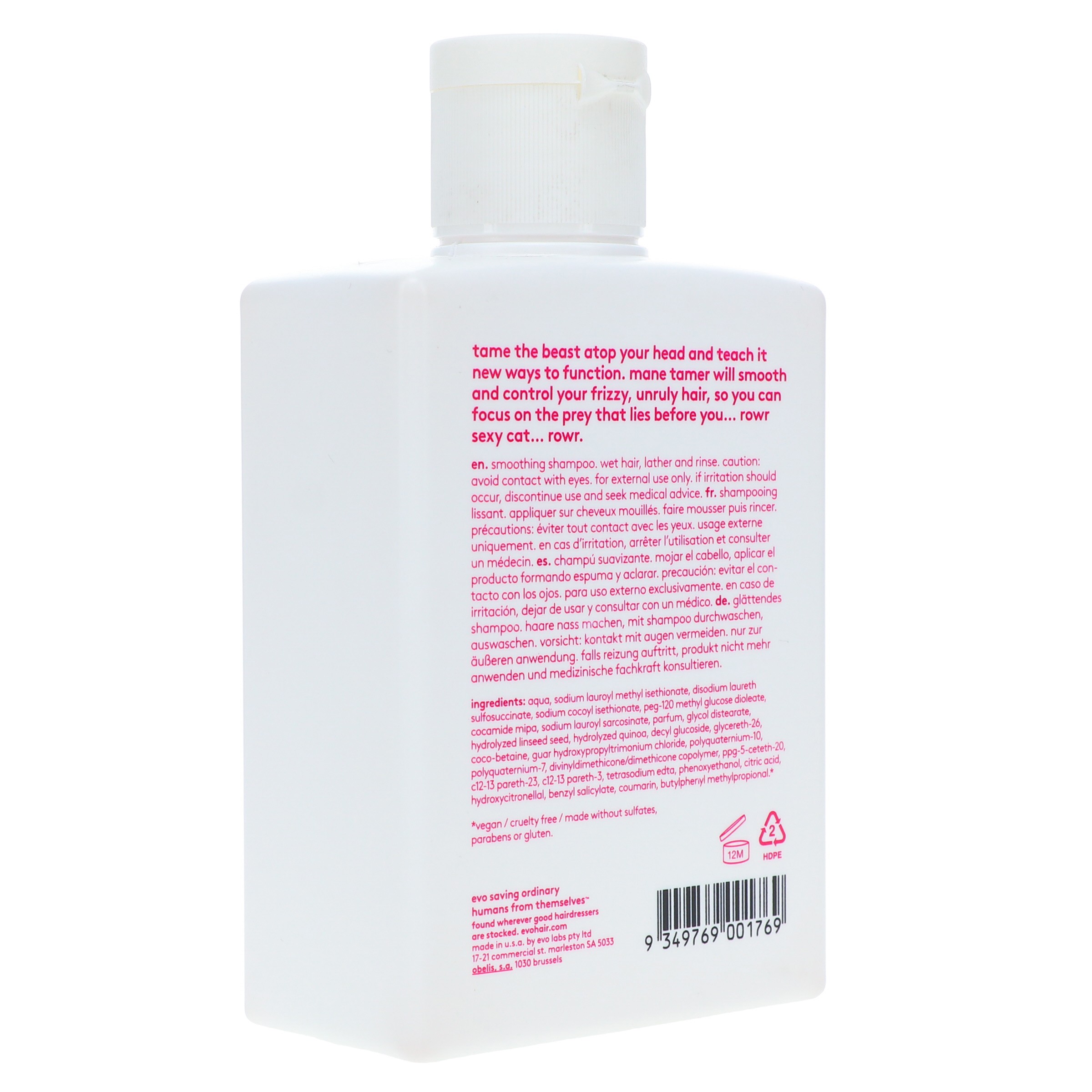 EVO Mane Tamer Smoothing Shampoo 10.14 oz