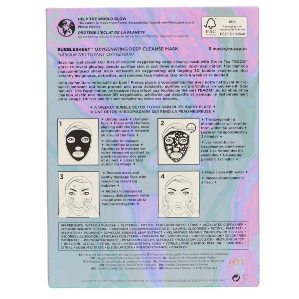 Glamglow Bubble Sheet Mask 3 Pack