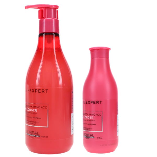 L'Oreal Professionnel Serie Expert Pro Longer Shampoo 16.9 oz & Serie Expert Pro Longer Conditioner 8.45 oz Combo Pack