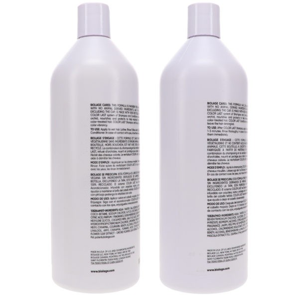 Matrix Biolage Colorlast Shampoo 33.8 oz & Colorlast Conditioner 33.8 oz Combo Pack