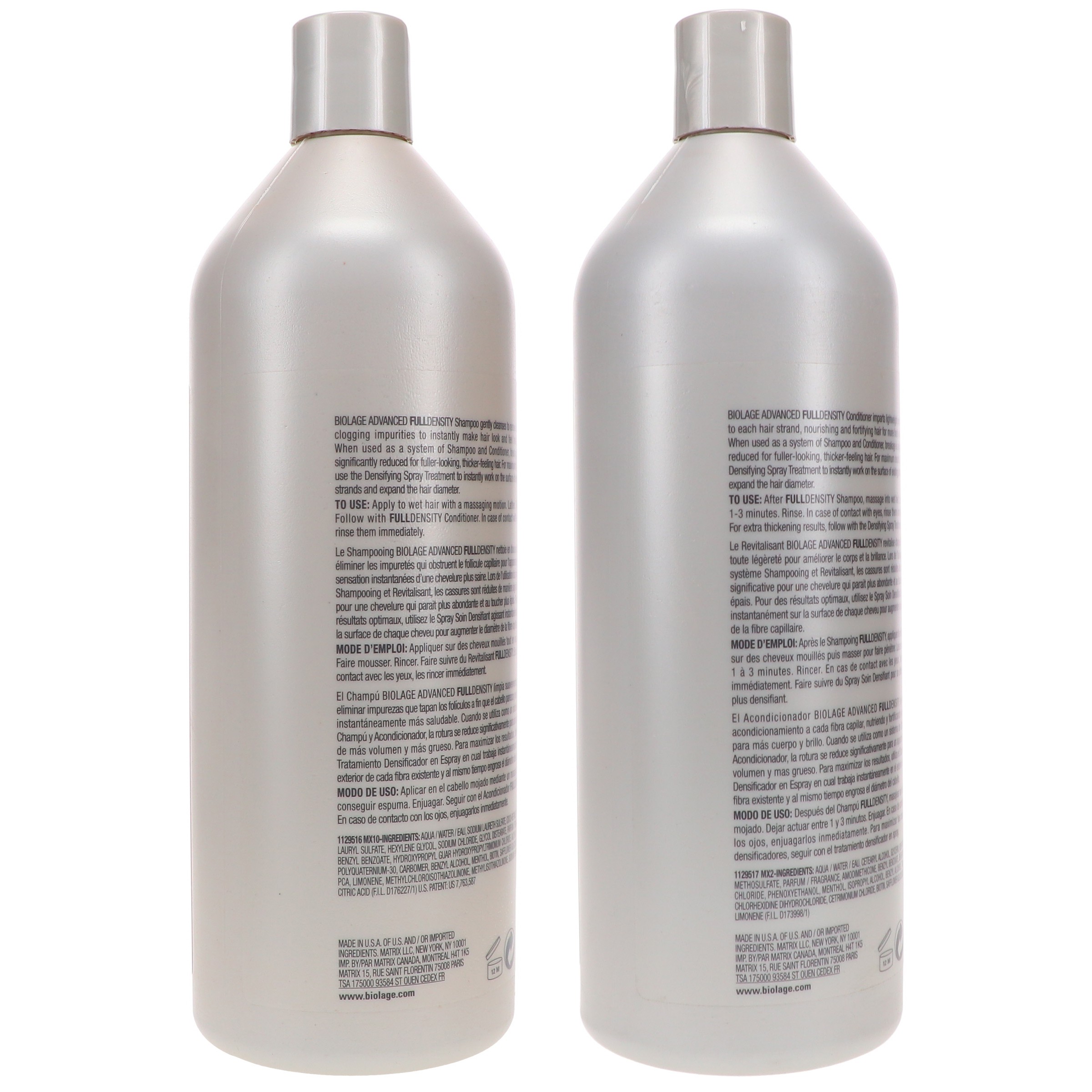 Matrix Biolage Fulldensity Shampoo 33.8 oz & Biolage Fulldensity Conditioner 33.8 oz Combo Pack