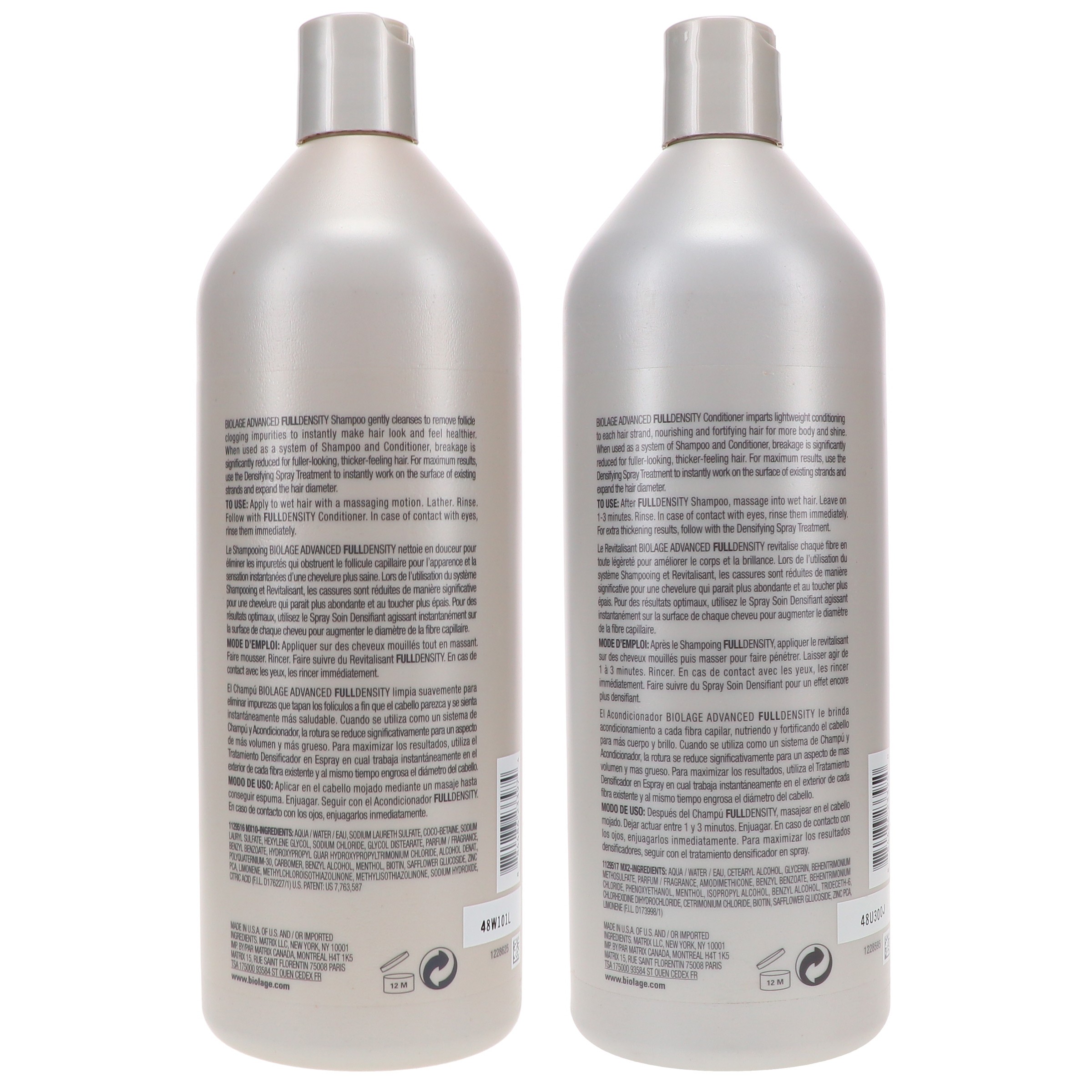 Matrix Biolage Fulldensity Shampoo 33.8 oz & Biolage Fulldensity Conditioner 33.8 oz Combo Pack