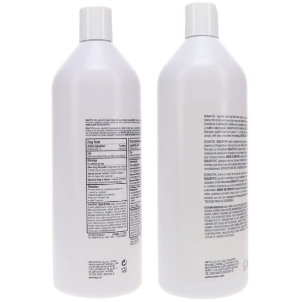 Matrix Biolage ScalpSync Antidandruff Shampoo 33.8 oz & Biolage ScalpSync Mint Conditioner 33.8 oz Combo Pack