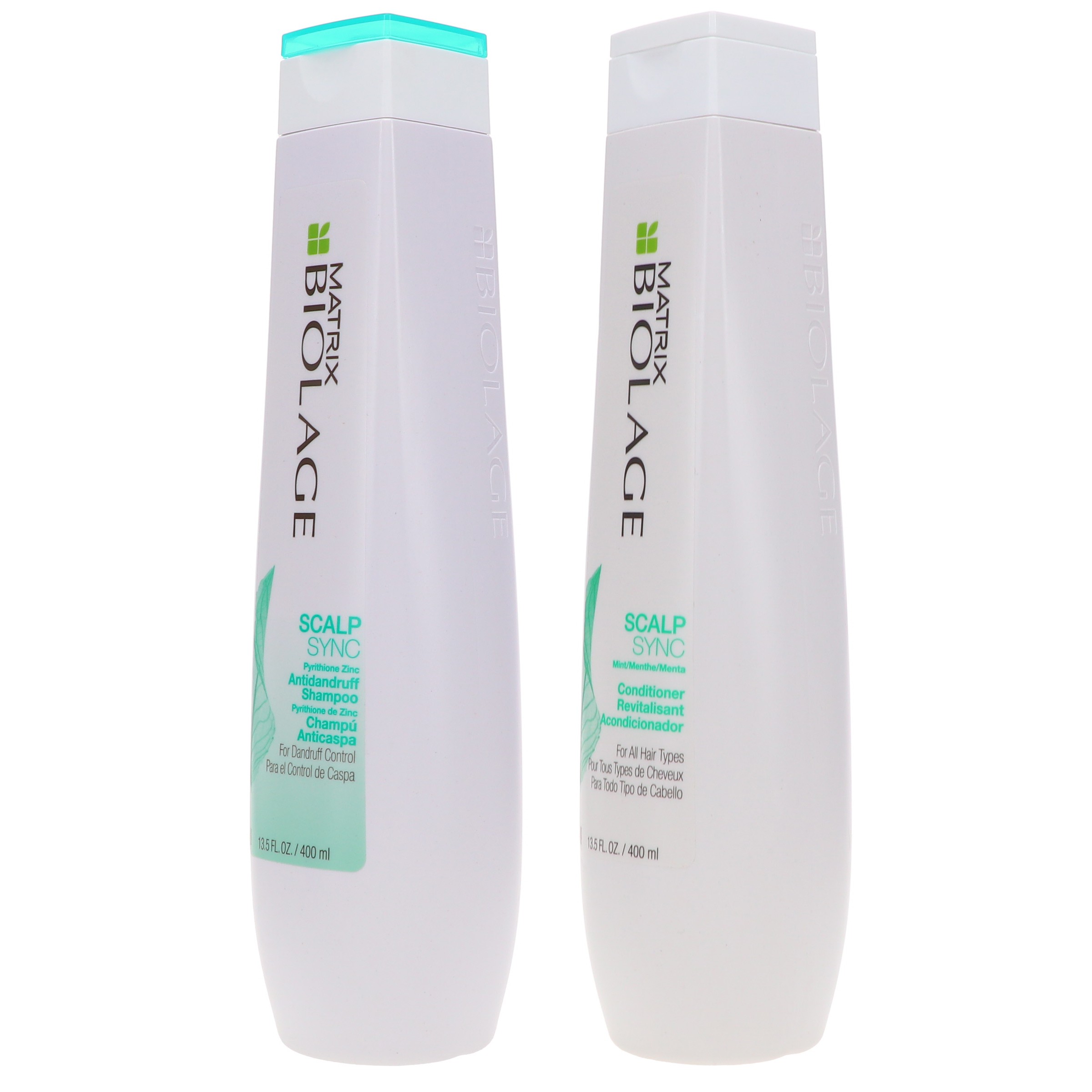 Matrix Biolage ScalpSync Antidandruff Shampoo 13.5 oz & Biolage Scalpsync Mint Conditioner 13.5 oz Combo Pack