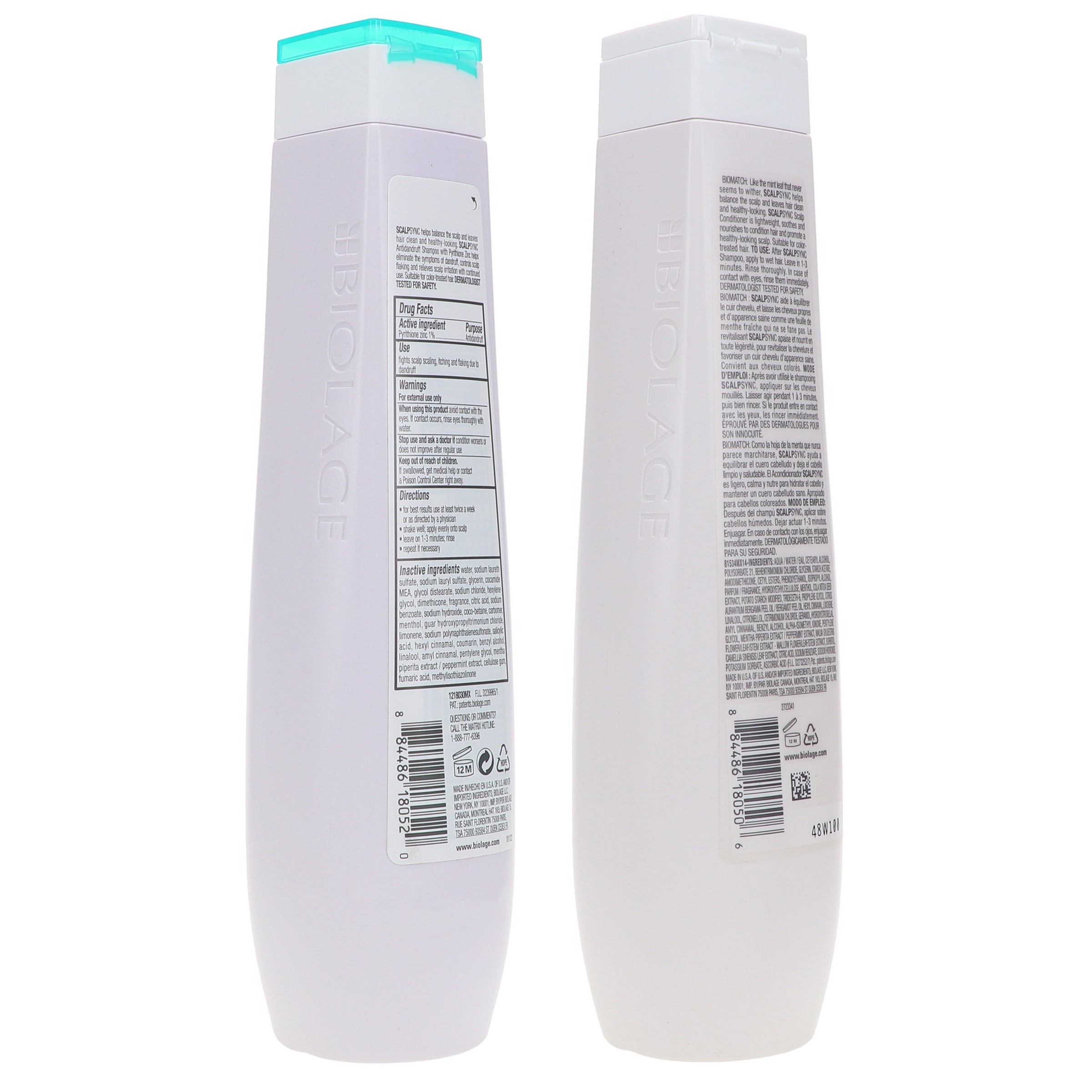 Matrix Biolage ScalpSync Antidandruff Shampoo 13.5 oz & Biolage Scalpsync Mint Conditioner 13.5 oz Combo Pack