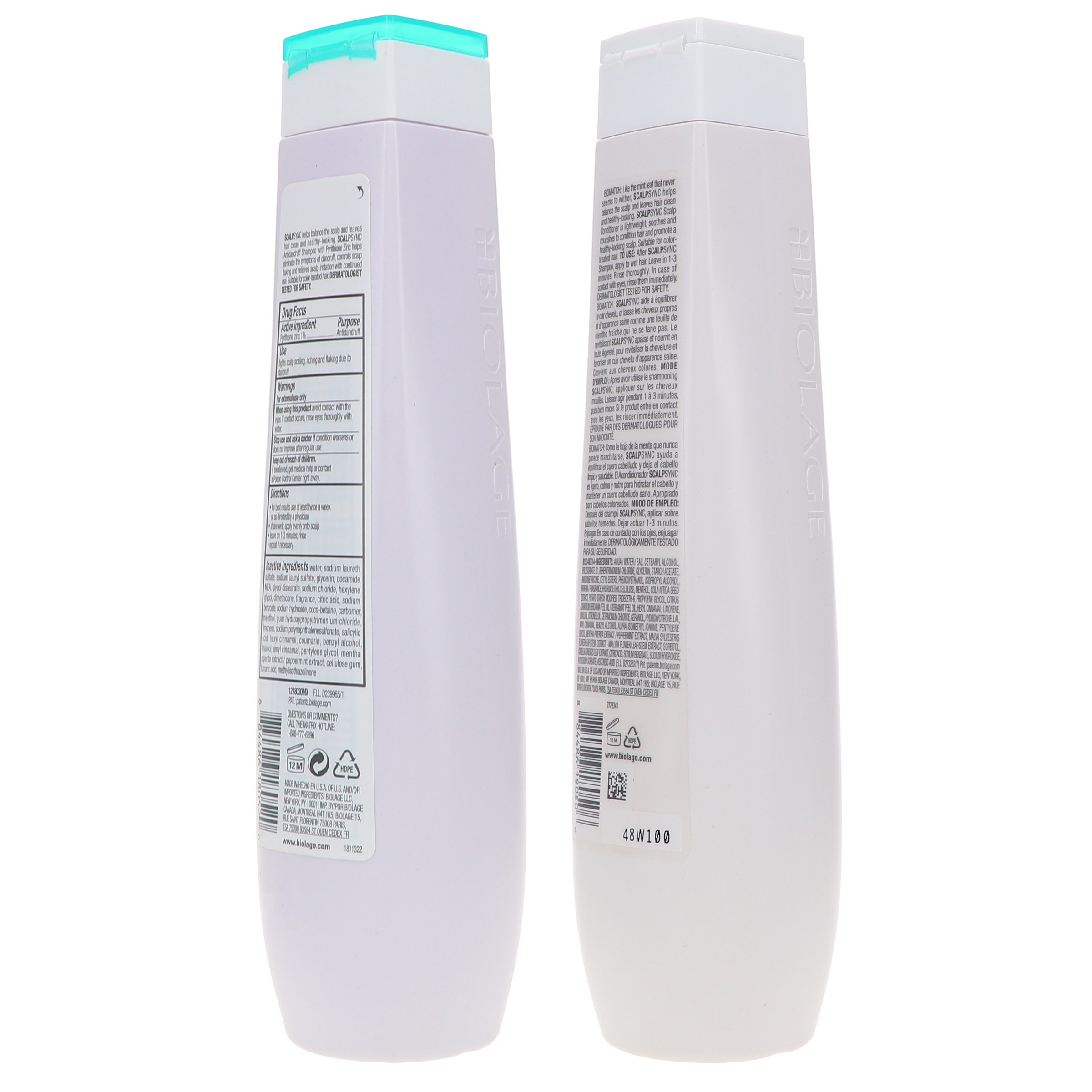 Matrix Biolage ScalpSync Antidandruff Shampoo 13.5 oz & Biolage Scalpsync Mint Conditioner 13.5 oz Combo Pack