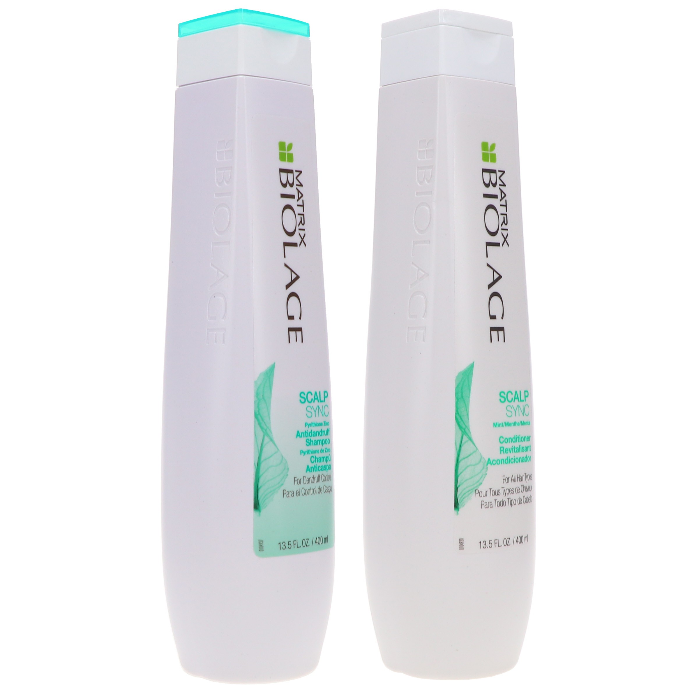 Matrix Biolage ScalpSync Antidandruff Shampoo 13.5 oz & Biolage Scalpsync Mint Conditioner 13.5 oz Combo Pack