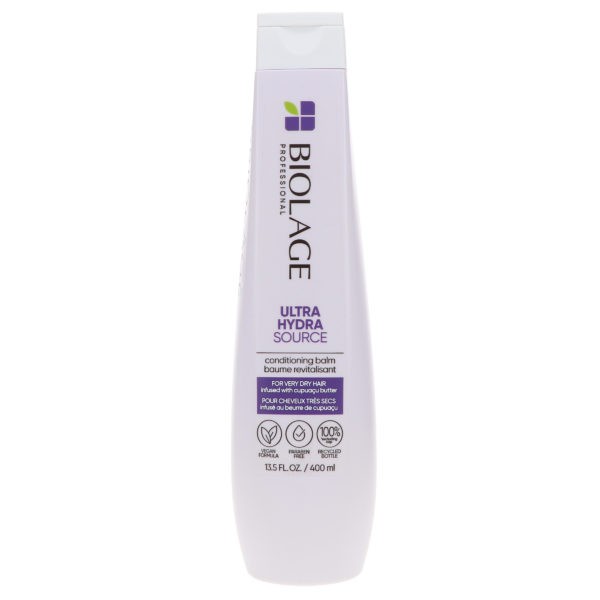 Matrix Biolage Ultra HydraSource Shampoo 13.5 oz & Biolage Ultra HydraSource Conditioning Balm 13.5 oz Combo Pack