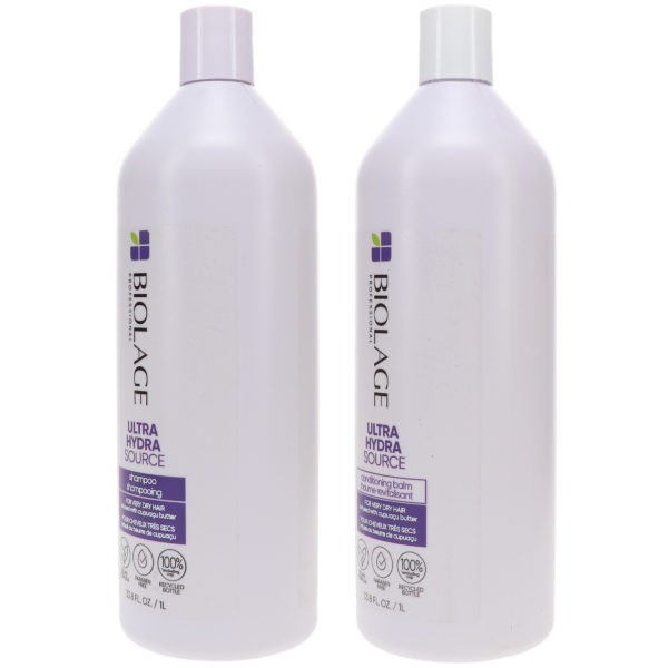 Matrix Biolage Ultra Hydrasource Shampoo 33.8 oz & Ultra Hydrasource Conditioner 33.8 oz Combo Pack