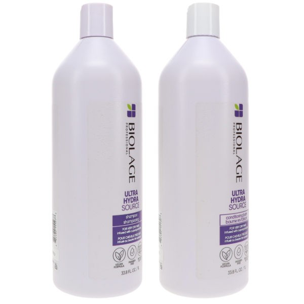 Matrix Biolage Ultra Hydrasource Shampoo 33.8 oz & Ultra Hydrasource Conditioner 33.8 oz Combo Pack