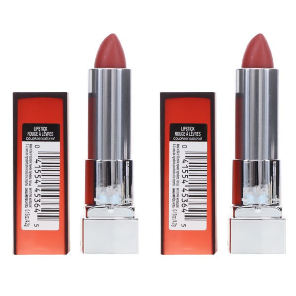 Maybelline New York Color Sensational Creamy Mattes Lip Color Nude Nuance 0.15 oz 2 Pack