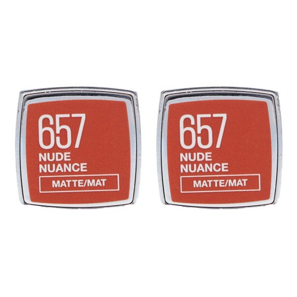 Maybelline New York Color Sensational Creamy Mattes Lip Color Nude Nuance 0.15 oz 2 Pack