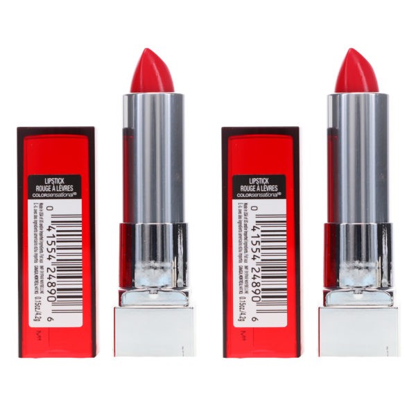 Maybelline New York Color Sensational Lip Color Red Revolution 0.15 oz 2 Pack