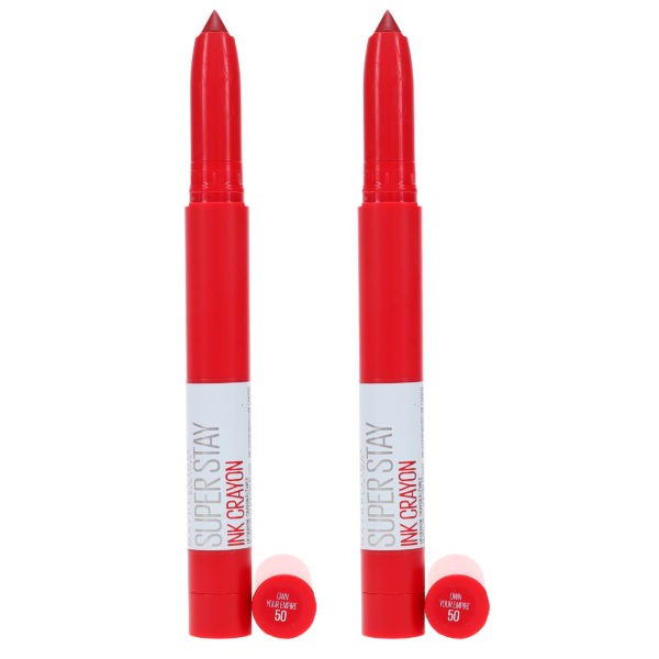 Maybelline New York Super Stay Matte Ink Crayon Lipstick Own Your Empire 0.04 oz 2 Pack