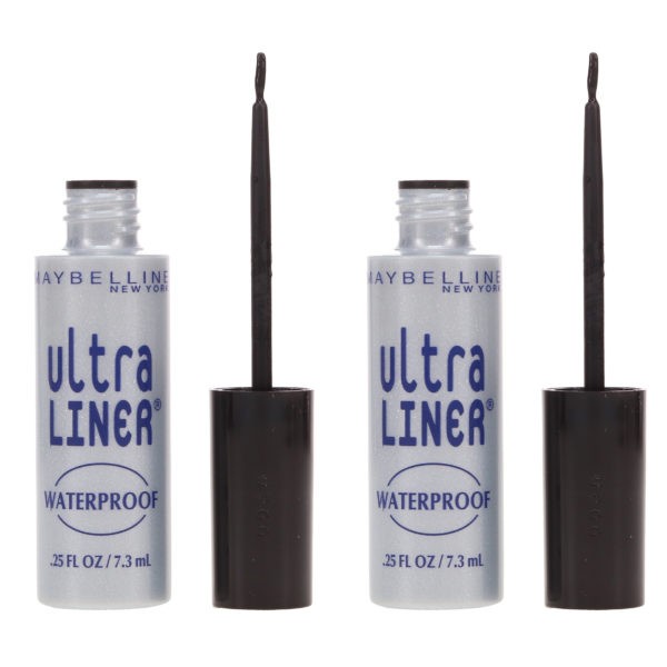Maybelline New York Ultra-Liner Liquid Liner Waterproof Black 0.25 oz 2 Pack
