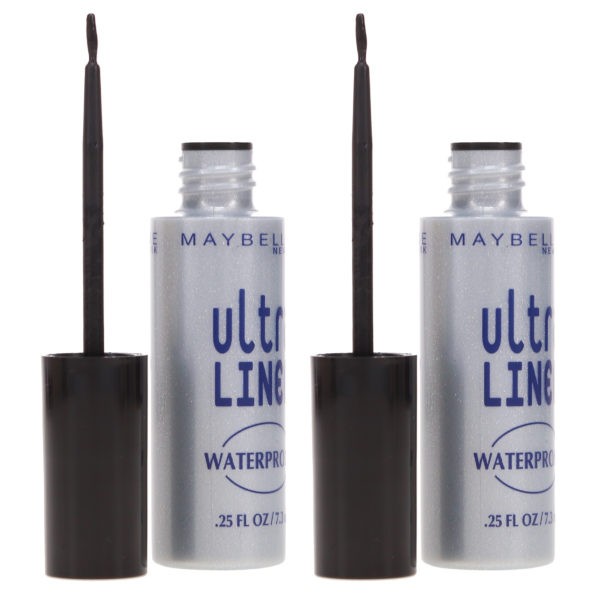 Maybelline New York Ultra-Liner Liquid Liner Waterproof Black 0.25 oz 2 Pack