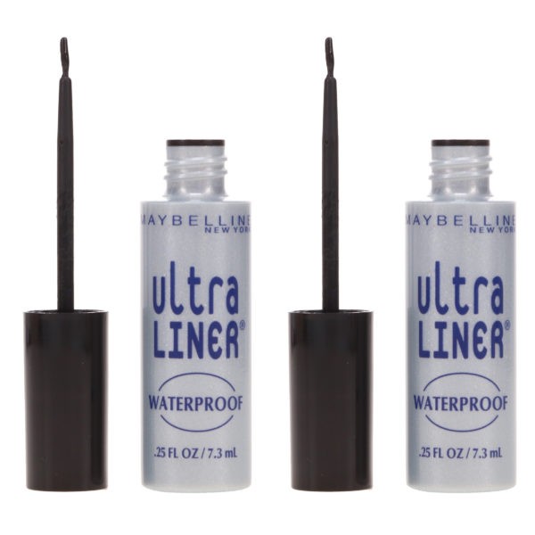 Maybelline New York Ultra-Liner Liquid Liner Waterproof Black 0.25 oz 2 Pack