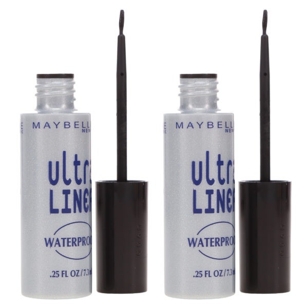 Maybelline New York Ultra-Liner Liquid Liner Waterproof Black 0.25 oz 2 Pack