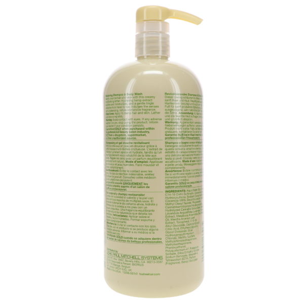 Paul Mitchell Tea Tree Hemp Restoring Shampoo & Body Wash 33.8 oz