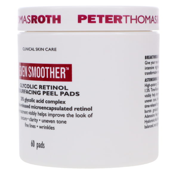 Peter Thomas Roth Even Smoother Glycolic Retinol Resurfacing Peel Pads 60 pc