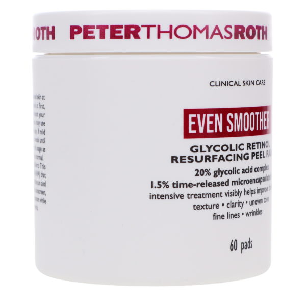 Peter Thomas Roth Even Smoother Glycolic Retinol Resurfacing Peel Pads 60 pc