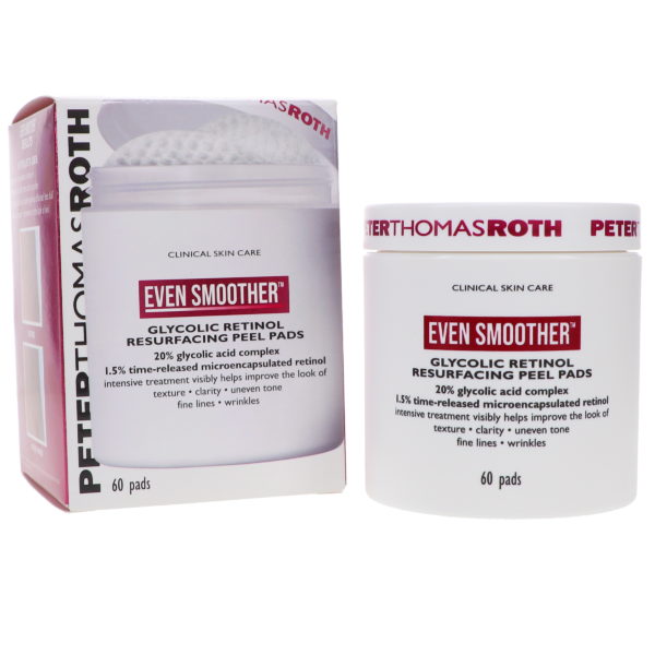 Peter Thomas Roth Even Smoother Glycolic Retinol Resurfacing Peel Pads 60 pc