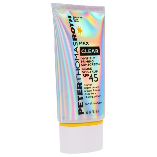 Peter Thomas Roth Max Clear Invisible Priming Sunscreen Broad Spectrum SPF 45 1.7 oz