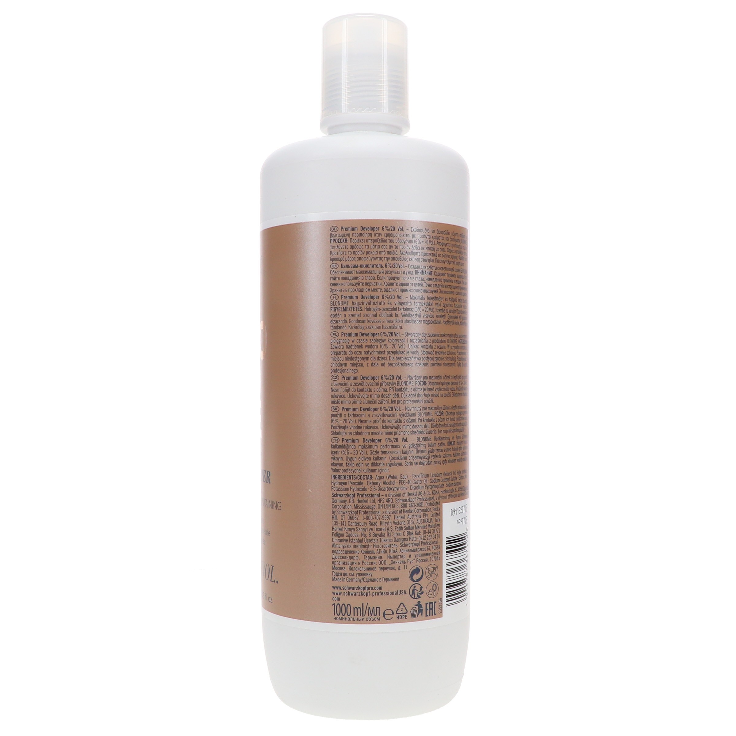 Schwarzkopf BlondMe 6% Developer 33.8 oz
